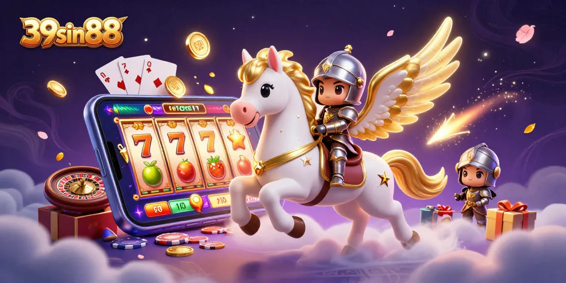 Spin to win with the colorful 39sin88 slot game, featuring cosmic characters and dynamic casino elements.