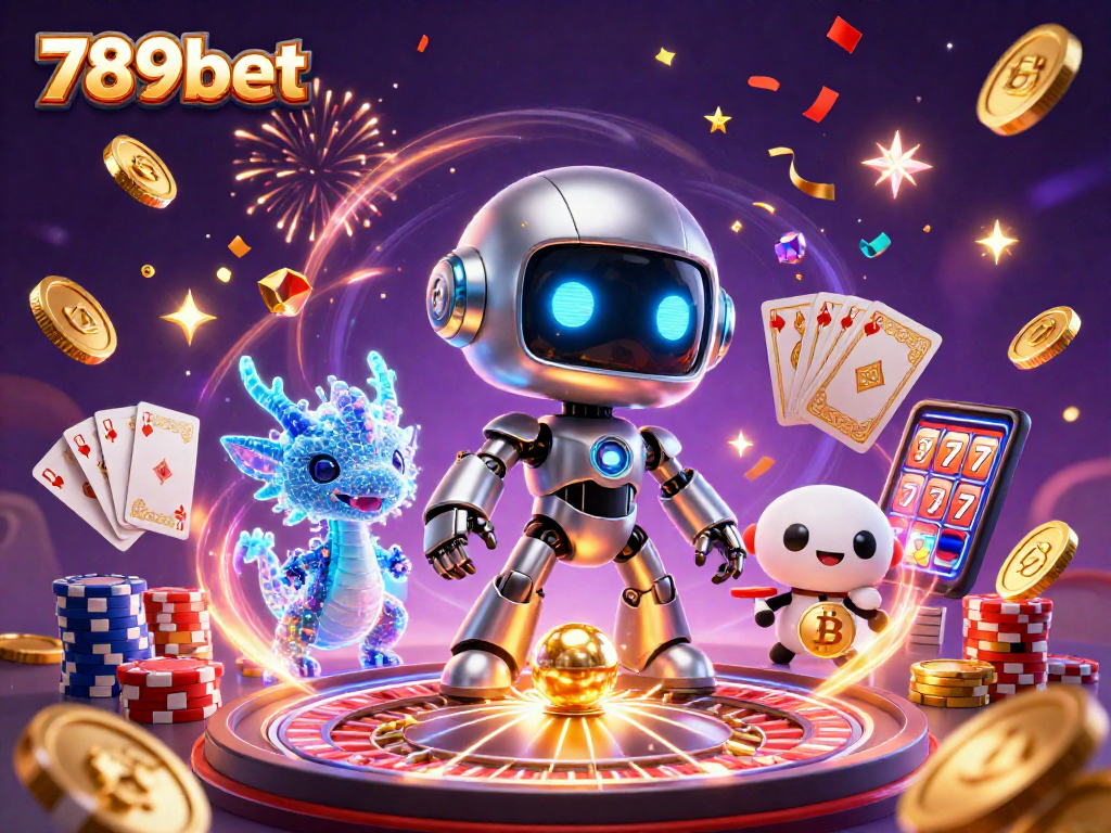Experience the thrill of 789bet with vibrant 3D characters and dynamic casino elements.