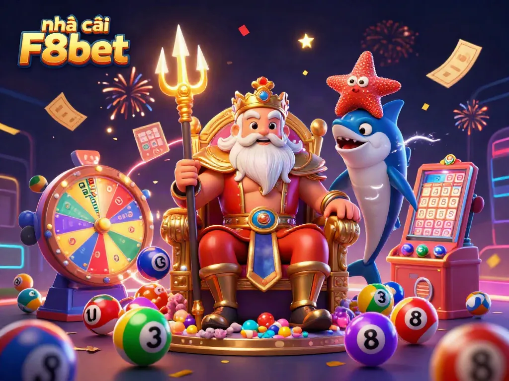 Experience the excitement at Nhà cái F8bet with Neptune and dynamic lottery elements.