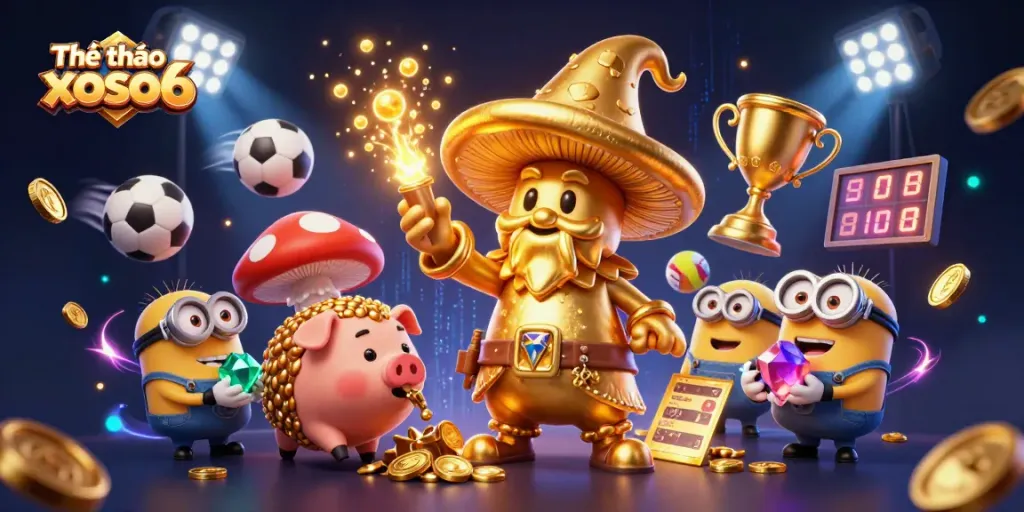 Experience thrilling moments at Thể thao xoso66 with golden treasures, sports excitement, and vibrant magic!