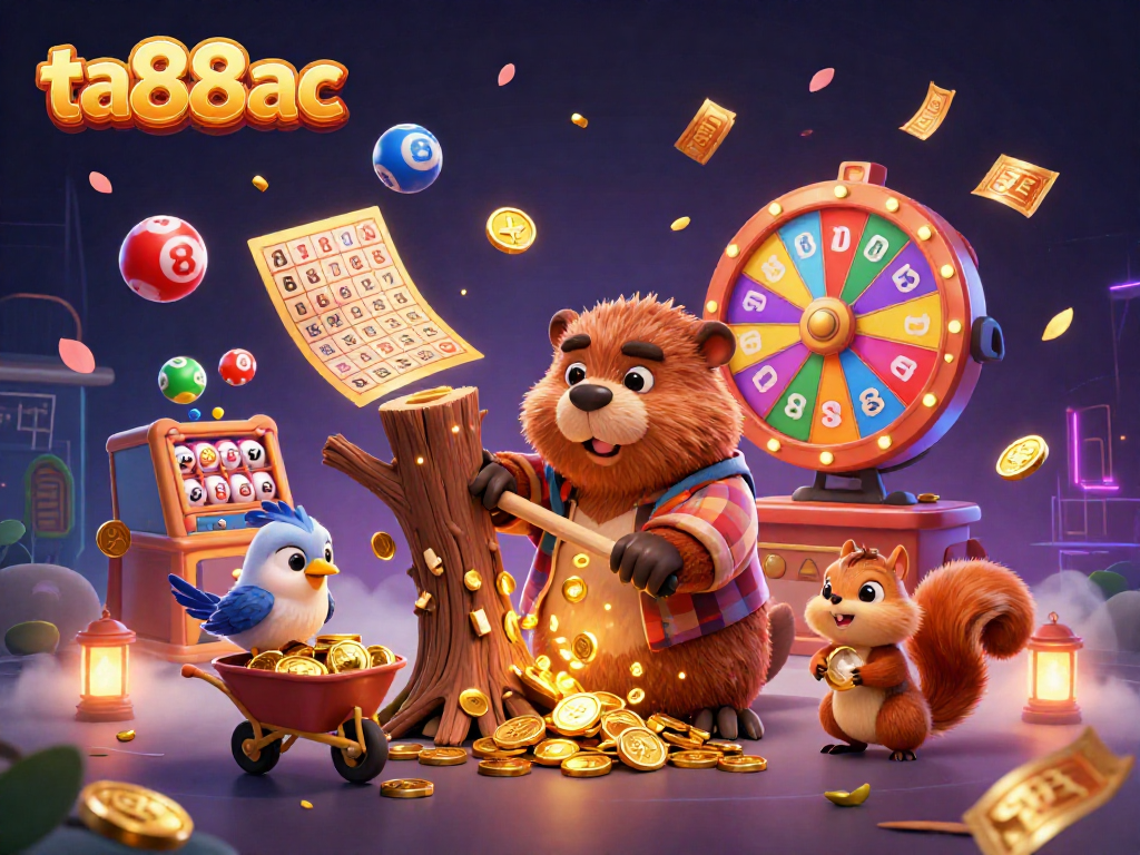 Experience excitement with ta88ac's vibrant gaming scene featuring lively characters and thrilling elements.