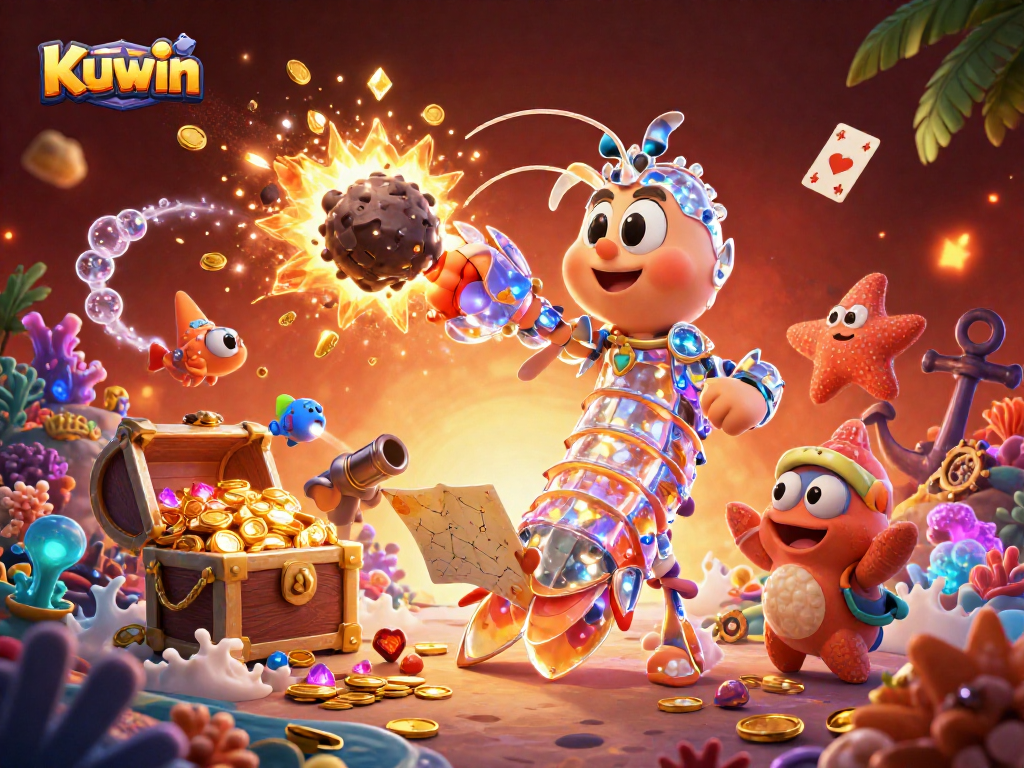 Experience the thrilling action of Kuwait's online gaming scene featuring epic characters and vibrant casino elements.