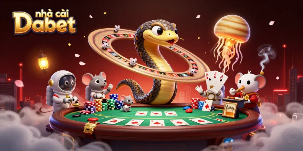 Experience thrilling bets at nhà cái Dabet with vibrant 3D casino characters and dynamic gameplay elements.