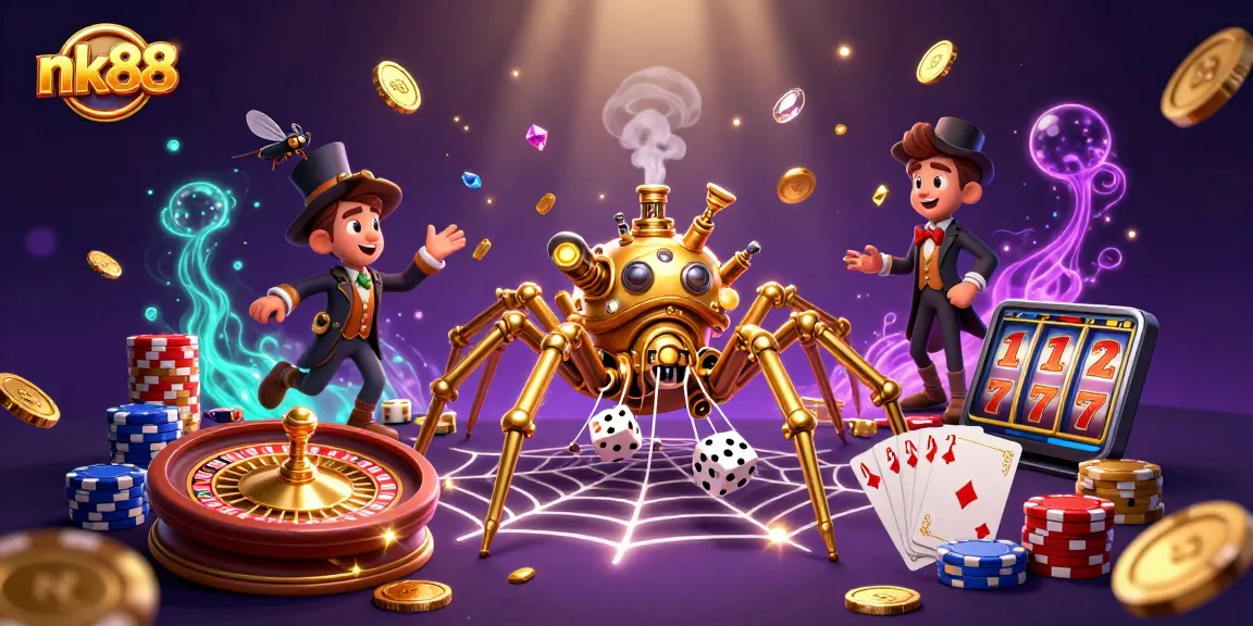 Win big at nk88 with exciting casino games featuring vibrant characters and dynamic elements.