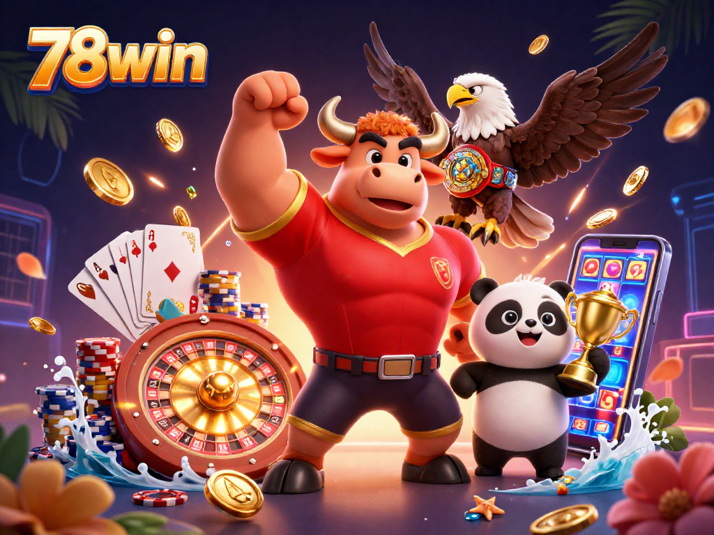 Score big with 78win in a vibrant online casino scene featuring excitement and winning moments.
